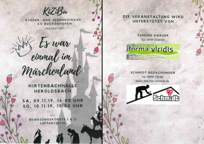 KiZiBu-Veranstaltung 2019 - 1. Vorstellung @ Hirtenbachhalle in Heroldsbach